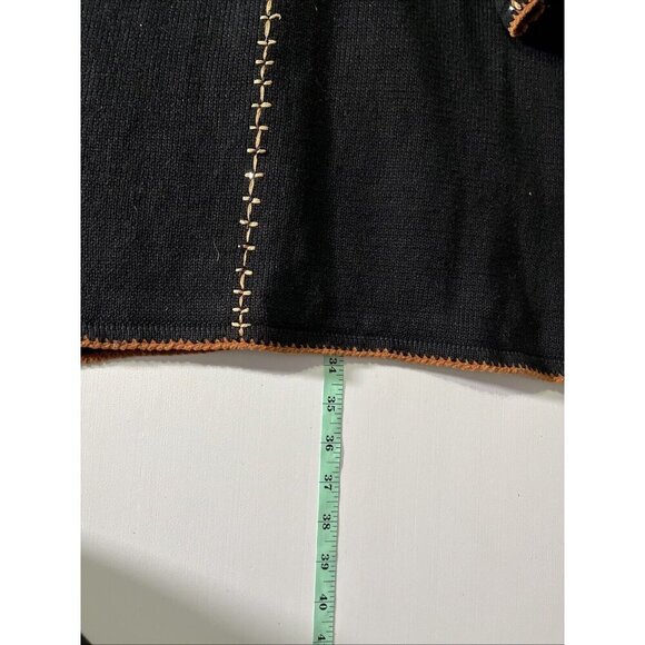 Coldwater Creek Womens Med Vtg Beaded Embroidered Duster Cardigan Boho Country - Picture 5 of 5